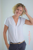 Ebook / Schnittmuster lillesol women No.30 Marisol-Bluse * mit Video-Nähanleitung *