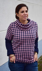 Ebook / Schnittmuster lillesol women No.32 Shirt mit Kuschelkragen *mit Video-Nähanleitung*