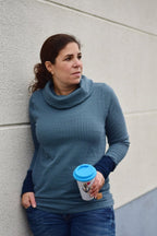 Ebook / Schnittmuster lillesol women No.32 Shirt mit Kuschelkragen *mit Video-Nähanleitung*