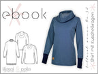 Ebook / Schnittmuster lillesol women No.32 Shirt mit Kuschelkragen *mit Video-Nähanleitung*