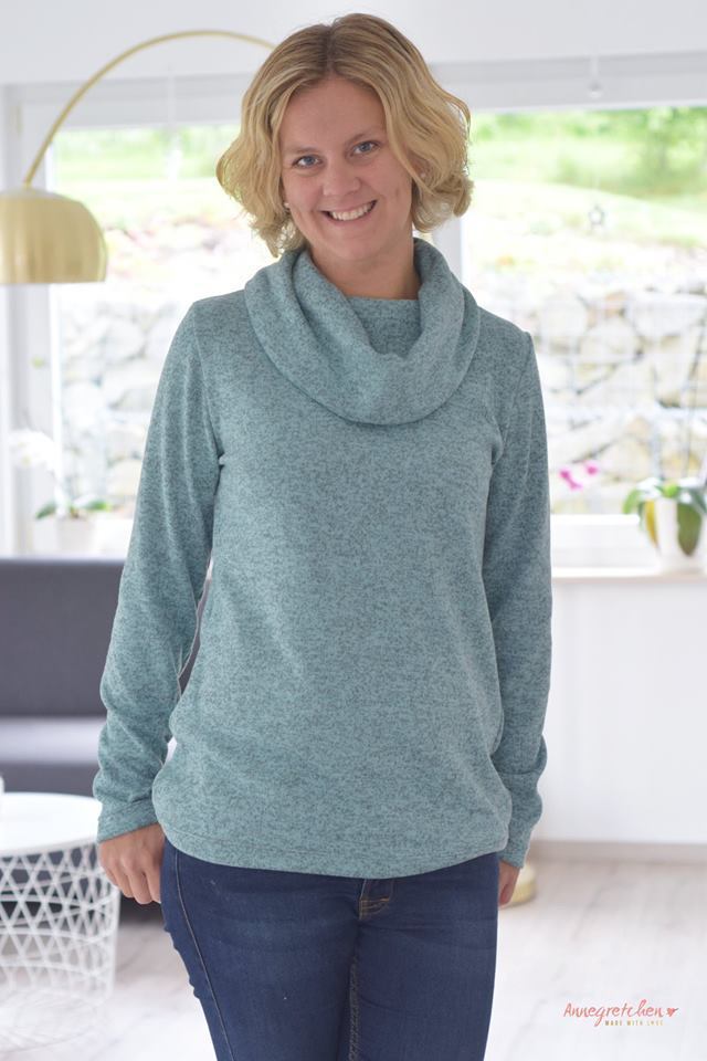 Designbeispiel: lillesol women No.32 Shirt mit Kuschelkragen