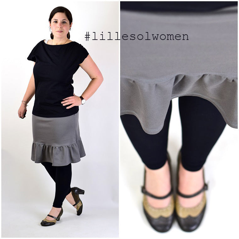 Ebook / Schnittmuster lillesol women No.3 Jersey-Stufenrock