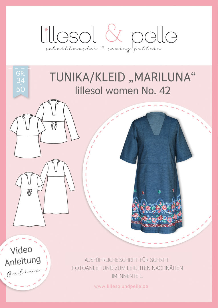 Viskose Satin Blumen - blau/grün