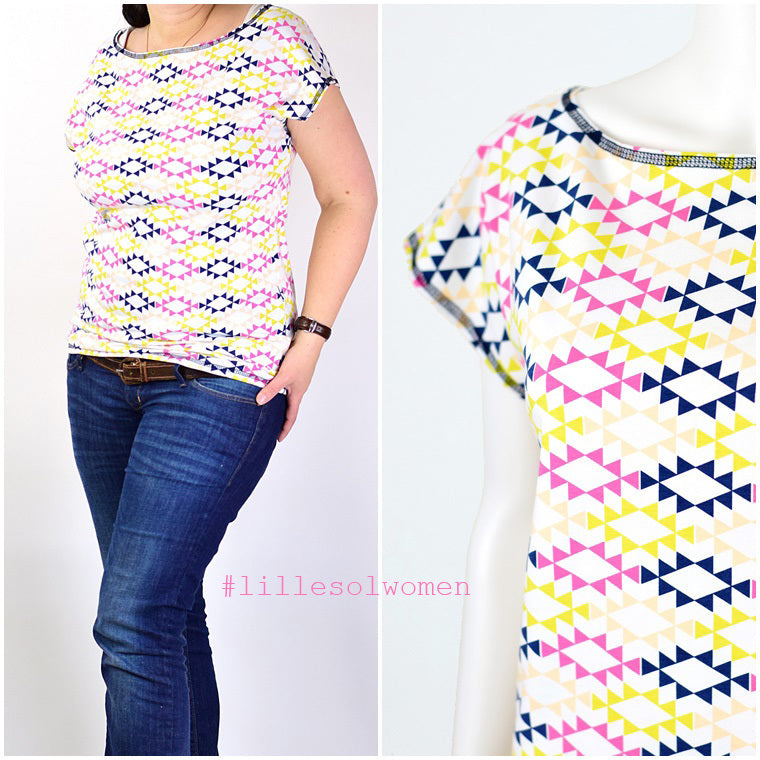 Ebook / Schnittmuster lillesol women No.4 Sommershirt *mit Video-Nähanleitung*