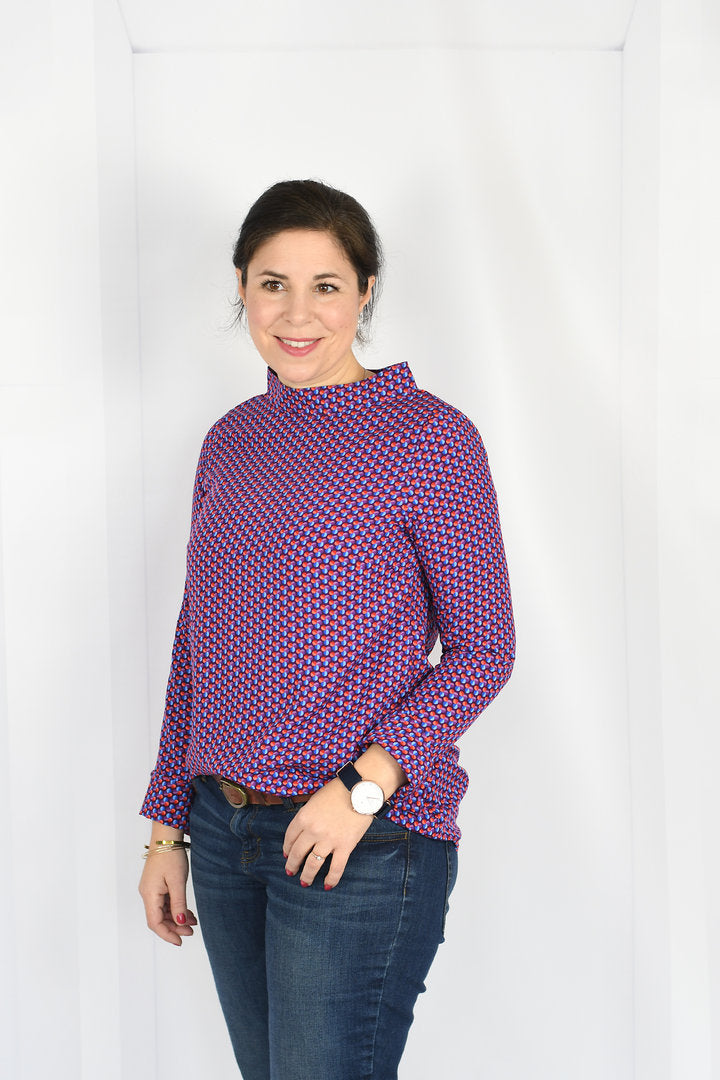 Papierschnittmuster lillesol women No.51 Olivia-Bluse *mit Video-Nähanleitung* ✂✂✂