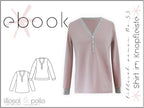 Ebook / Schnittmuster lillesol women No.53 Shirt mit Knopfleiste *mit Video Nähanleitung*