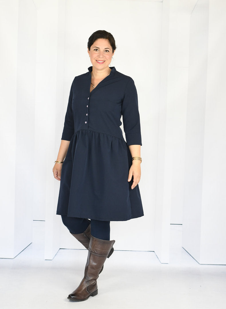 Papierschnittmuster lillesol women No.54 Kleid / Bluse Sombra *mit Video-Nähanleitung* ✂✂✂