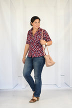 Ebook / Schnittmuster lillesol women No.57 Jerseybluse Leanna *mit Video Nähanleitung*