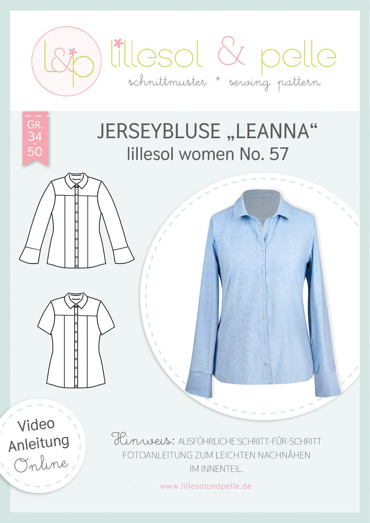 Jersey Streifen - grau
