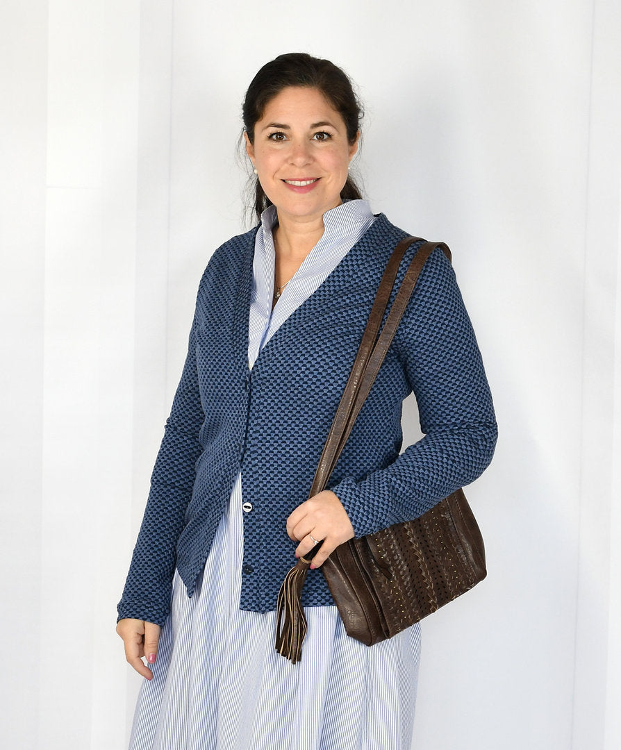 Designbeispiel: lillesol women No.59 Basic-Strickjacke