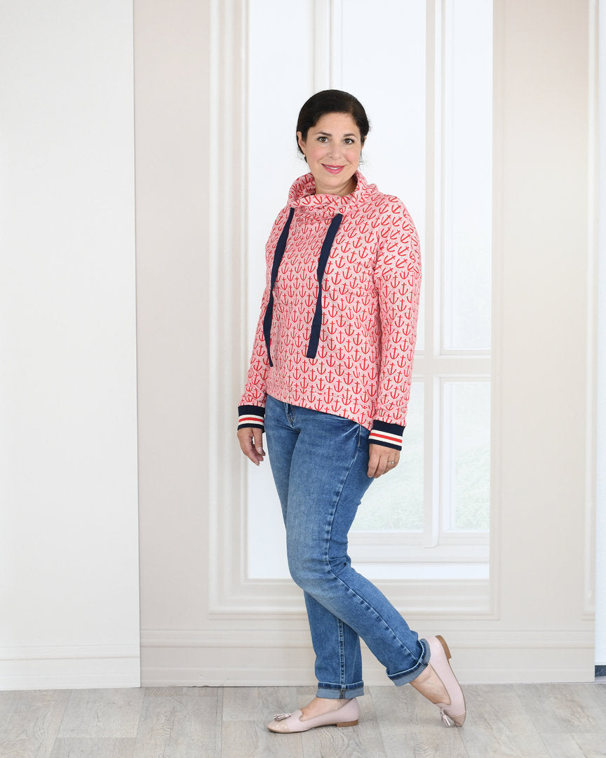 Ebook / Schnittmuster lillesol women No.61 Casual Sweater *mit Video Nähanleitung*