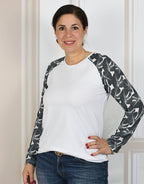 Ebook / Schnittmuster lillesol women No.65 Raglanshirt "Combina" *mit Video Nähanleitung*