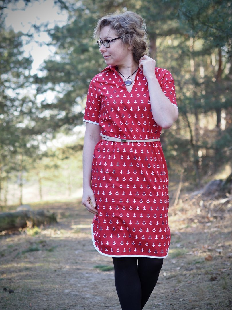 Designbeispiel: lillesol women No.70 Blusenshirt & Kleid "Kaia" mit Video-Nähanleitung