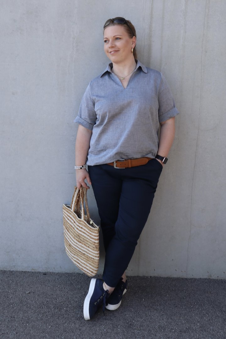 Ebook / Schnittmuster lillesol women No.70 Blusenshirt & Kleid "Kaia" *mit Video Nähanleitung*