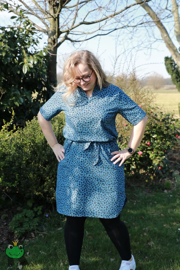 Designbeispiel: lillesol women No.70 Blusenshirt & Kleid "Kaia" mit Video-Nähanleitung