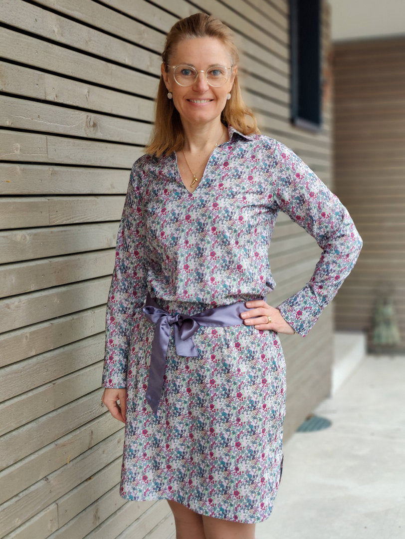 Designbeispiel: lillesol women No.70 Blusenshirt & Kleid "Kaia" mit Video-Nähanleitung