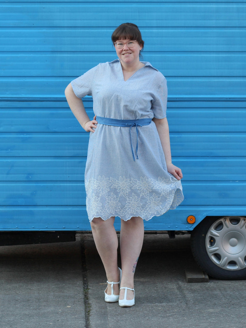 Designbeispiel: lillesol women No.70 Blusenshirt & Kleid "Kaia" mit Video-Nähanleitung