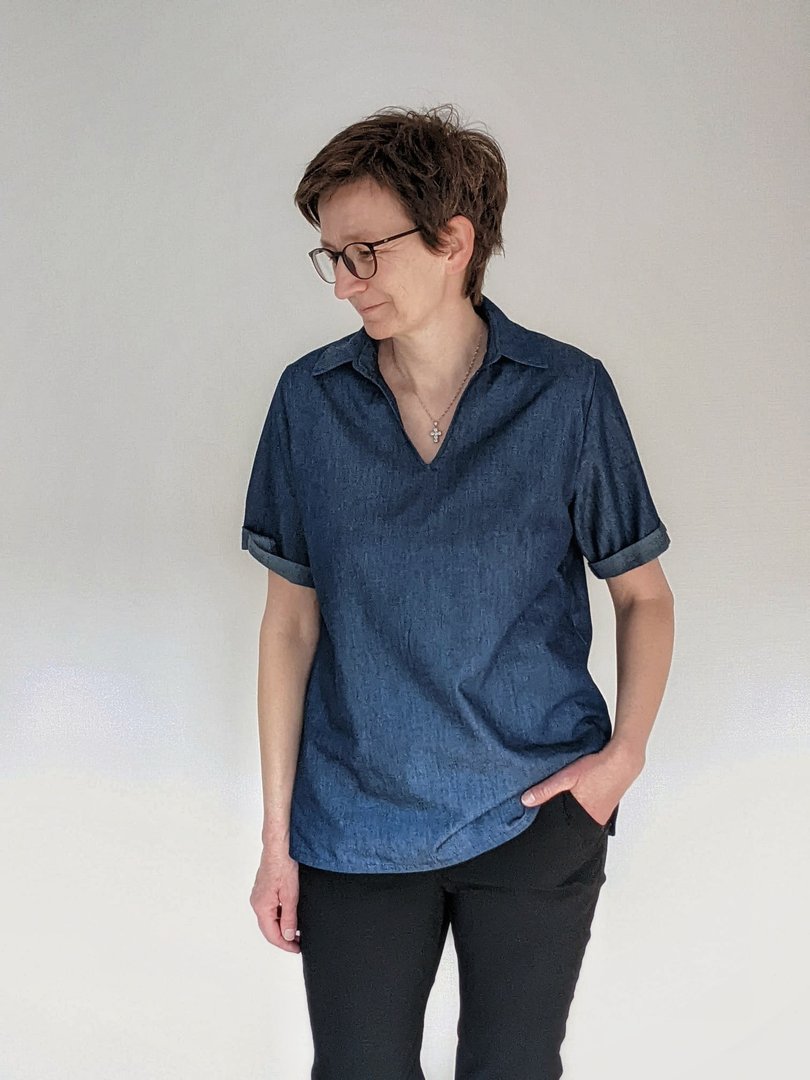 Designbeispiel: lillesol women No.70 Blusenshirt & Kleid "Kaia" mit Video-Nähanleitung