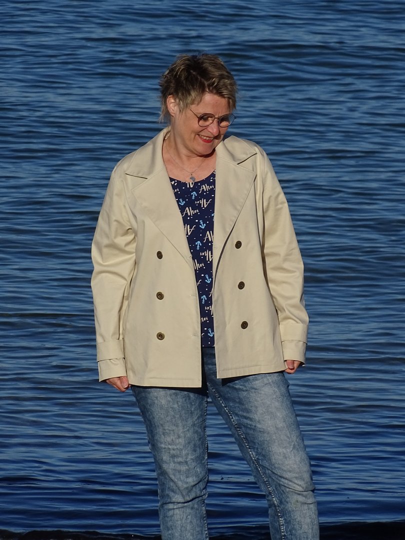 Ebook / Schnittmuster lillesol women No.71 Trenchjacke "Jola" *mit Video Nähanleitung*