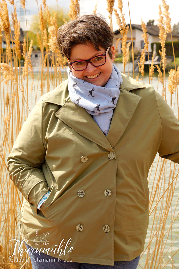 Designbeispiel: lillesol women No.71 Trenchjacke "Jola" mit Video-Nähanleitung