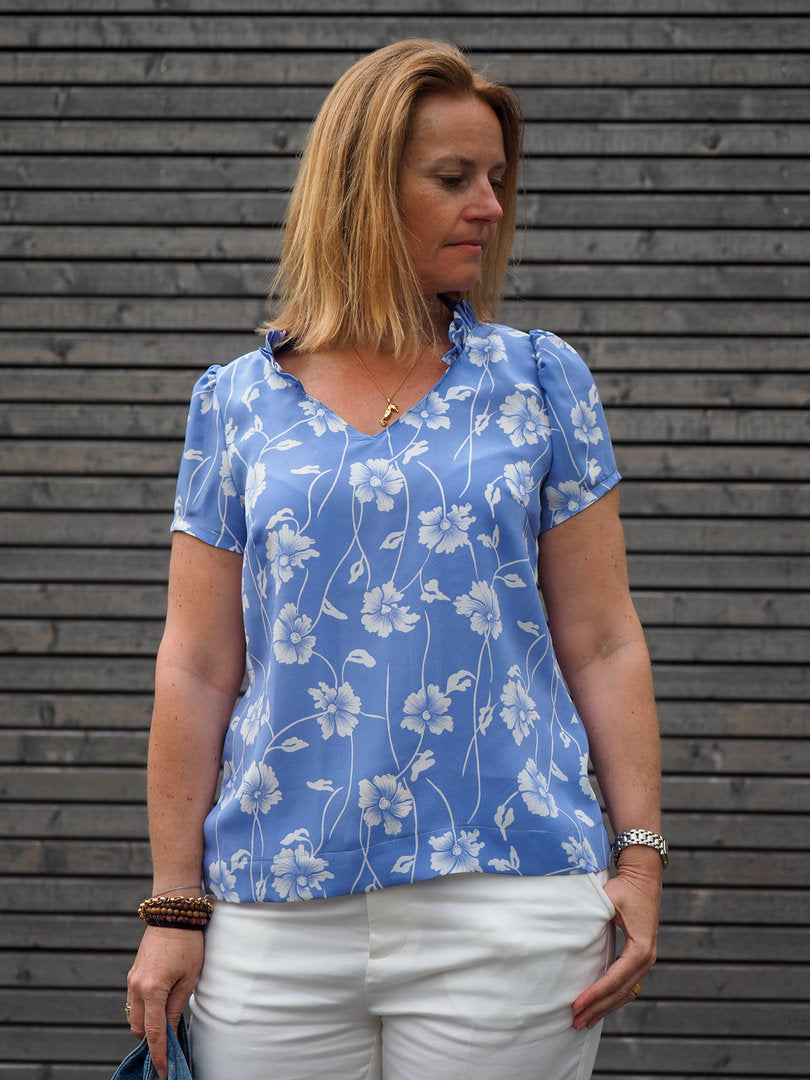Designbeispiel: lillesol women No.72 Sommerbluse "Lavina"