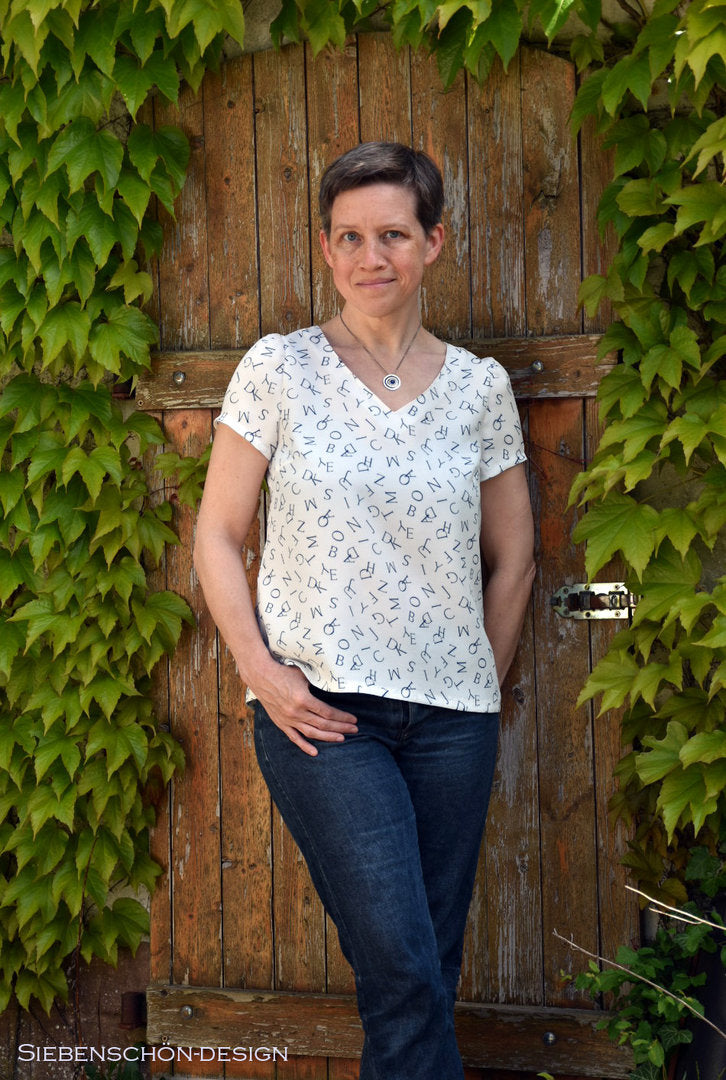 Designbeispiel: lillesol women No.72 Sommerbluse "Lavina"