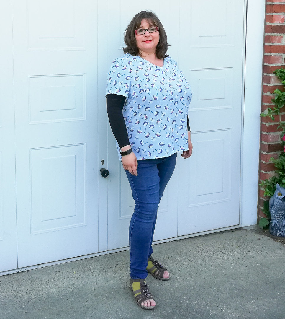 Designbeispiel: lillesol women No.72 Sommerbluse "Lavina"