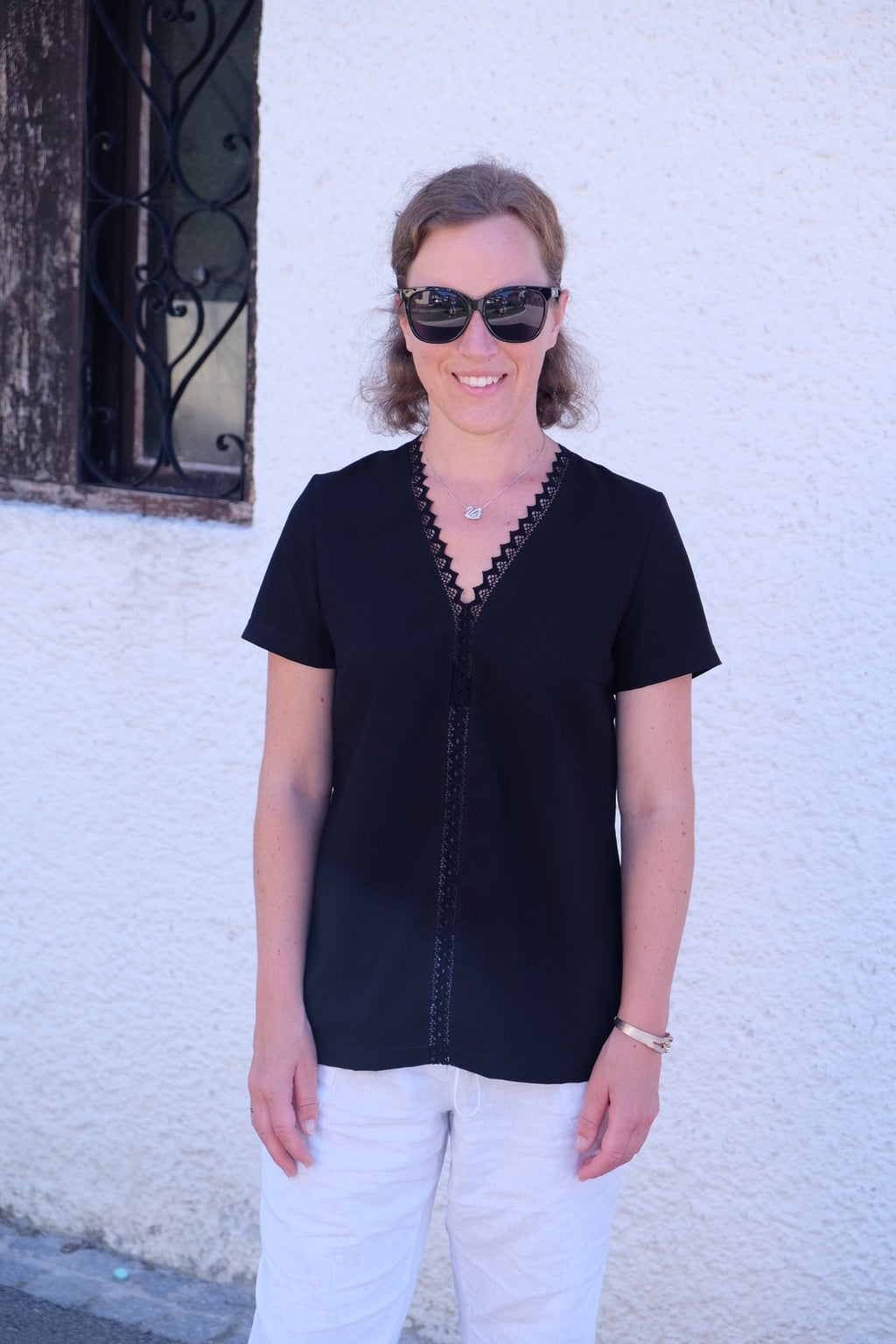 Ebook / Schnittmuster lillesol women No.74 Spitzenbluse "Valenciana" *mit Video Nähanleitung*