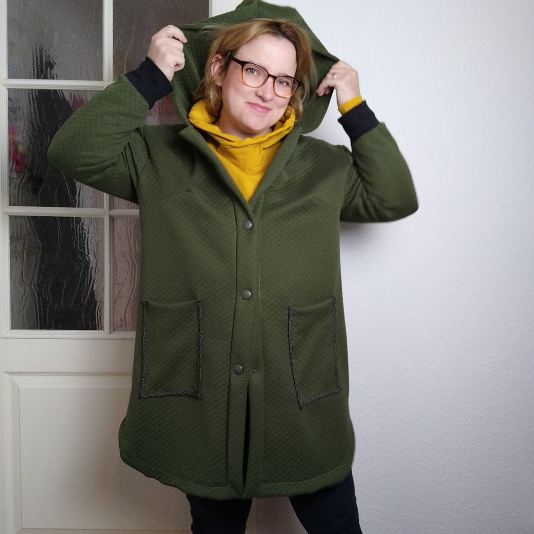 Designbeispiel: lillesol women No.75 Strickmantel / Coatigan "Ama"