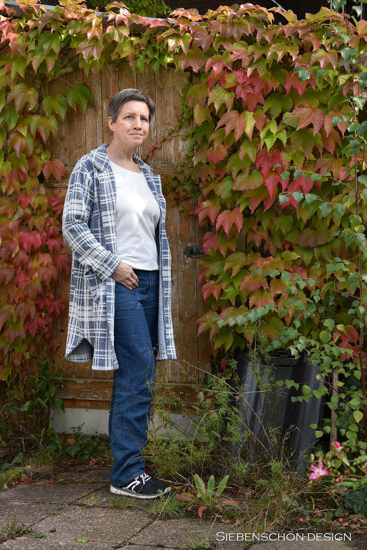 Designbeispiel: lillesol women No.75 Strickmantel/Coatigan "Ama"