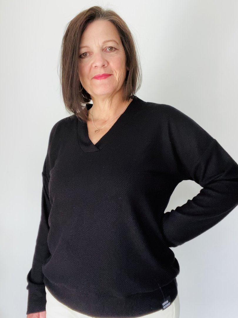 Ebook / Schnittmuster lillesol women No.76 Pullover mit Kragen "Vinta" *mit Video Nähanleitung*