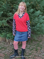 Designbeispiel: lillesol women No.76 Pullover mit Kragen "Vinta"