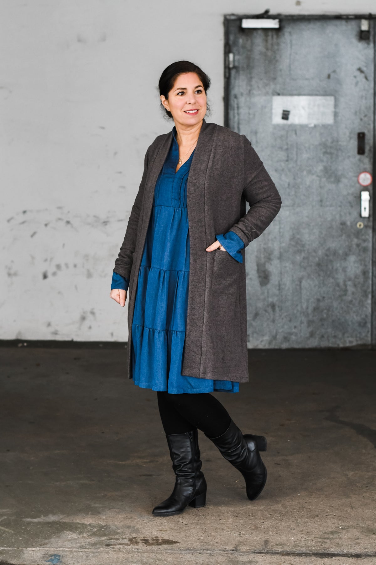Schnittmuster lillesol women No.78 Basic-Cardigan *mit Video Nähanleitung*