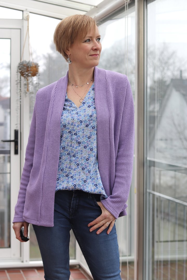 Ebook / Schnittmuster lillesol women No.78 Basic-Cardigan *mit Video Nähanleitung*