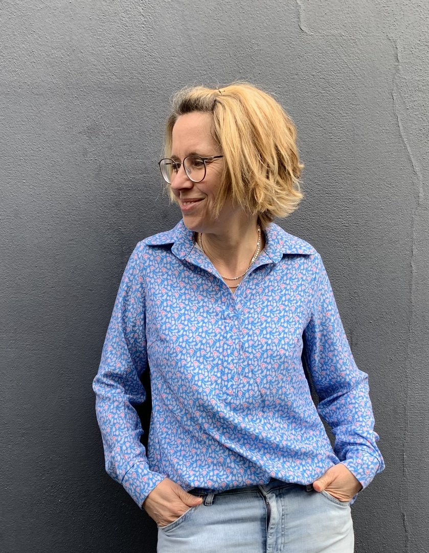 Designbeispiel: lillesol women No.79 Hemdbluse "Linnea"
