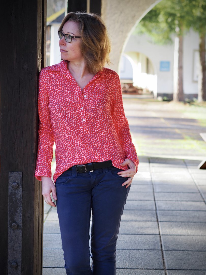 Designbeispiel: lillesol women No.79 Hemdbluse "Linnea"