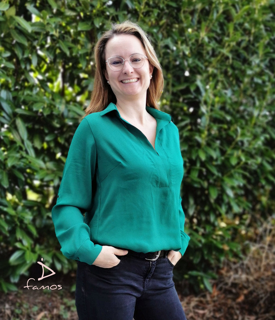 Designbeispiel: lillesol women No.79 Hemdbluse "Linnea"
