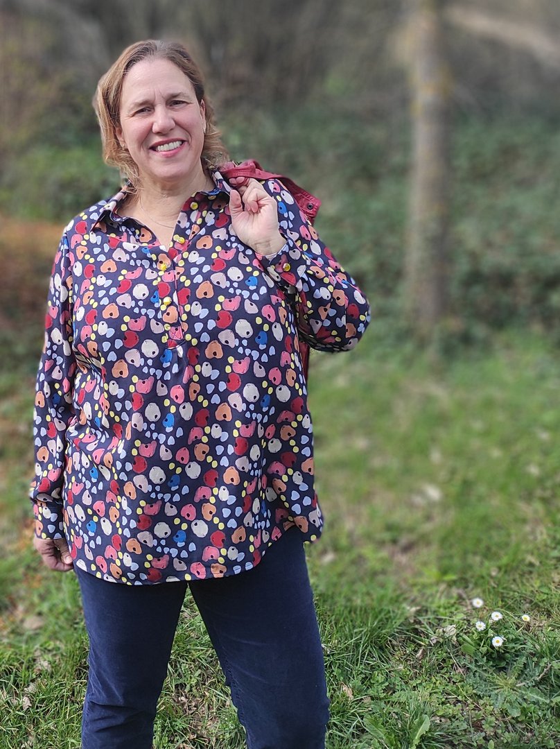 Designbeispiel: lillesol women No.79 Hemdbluse "Linnea"