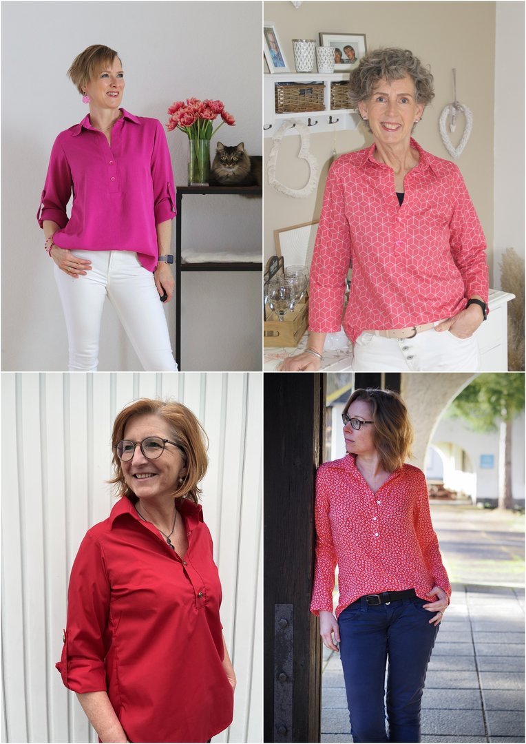 Designbeispiel: lillesol women No.79 Hemdbluse "Linnea"