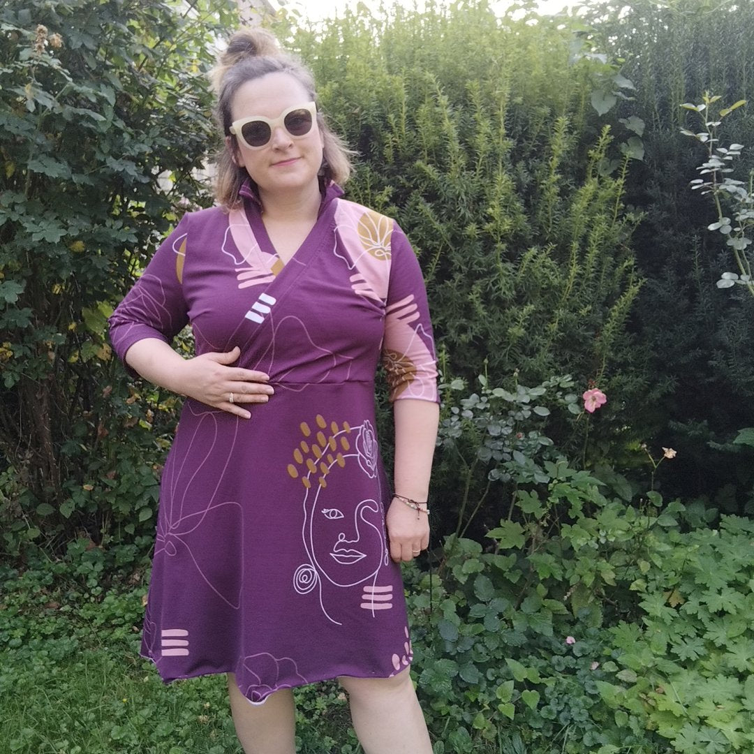 Designbeispiel: lillesol women No.83 Wickelkleid "Valina"