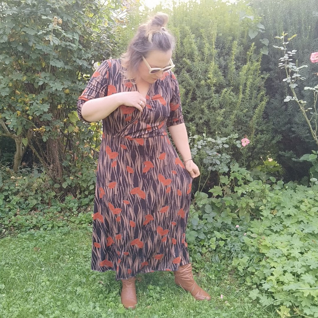 Designbeispiel: lillesol women No.83 Wickelkleid "Valina"
