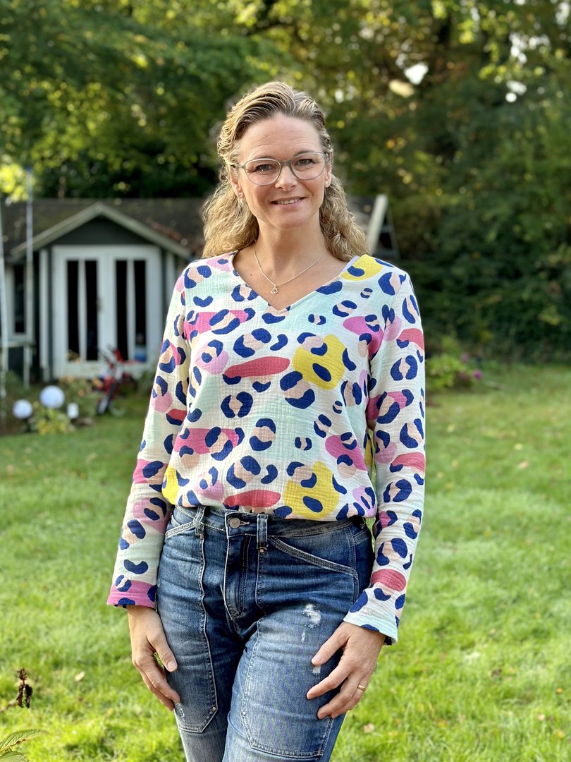 Designbeispiel: lillesol women No.84 Bluse "Violeta"