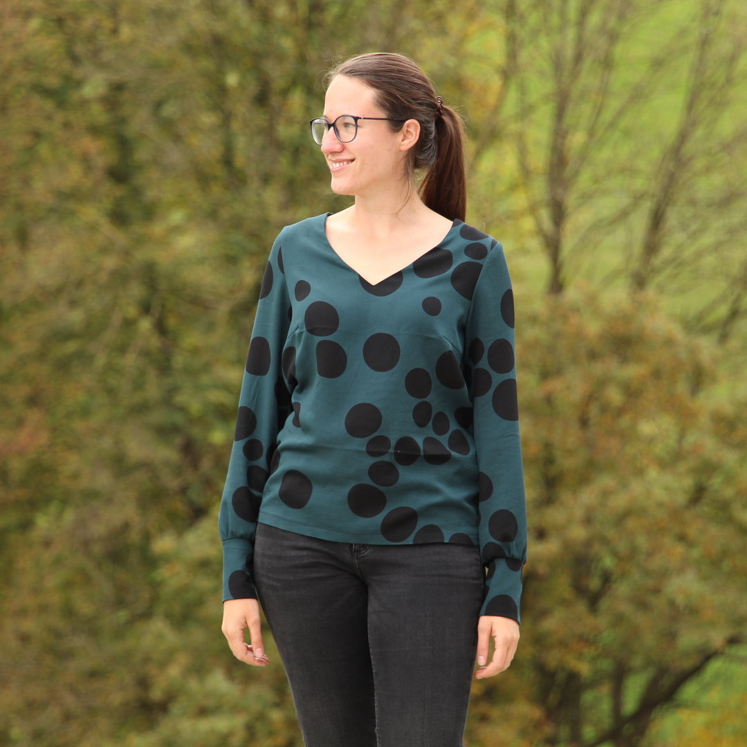 Designbeispiel: lillesol women No.84 Bluse"Violeta"