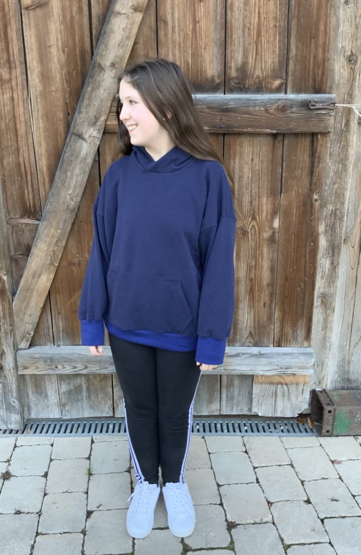 Designbeispiel: lillesol women No.86 Comfort Hoodie " mit Video-Nähanleitung