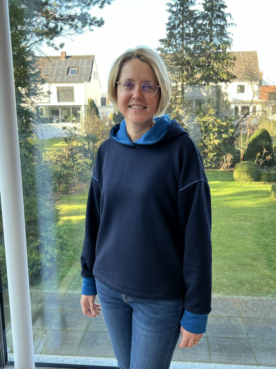 Designbeispiel: lillesol women No.86 Comfort Hoodie " mit Video-Nähanleitung