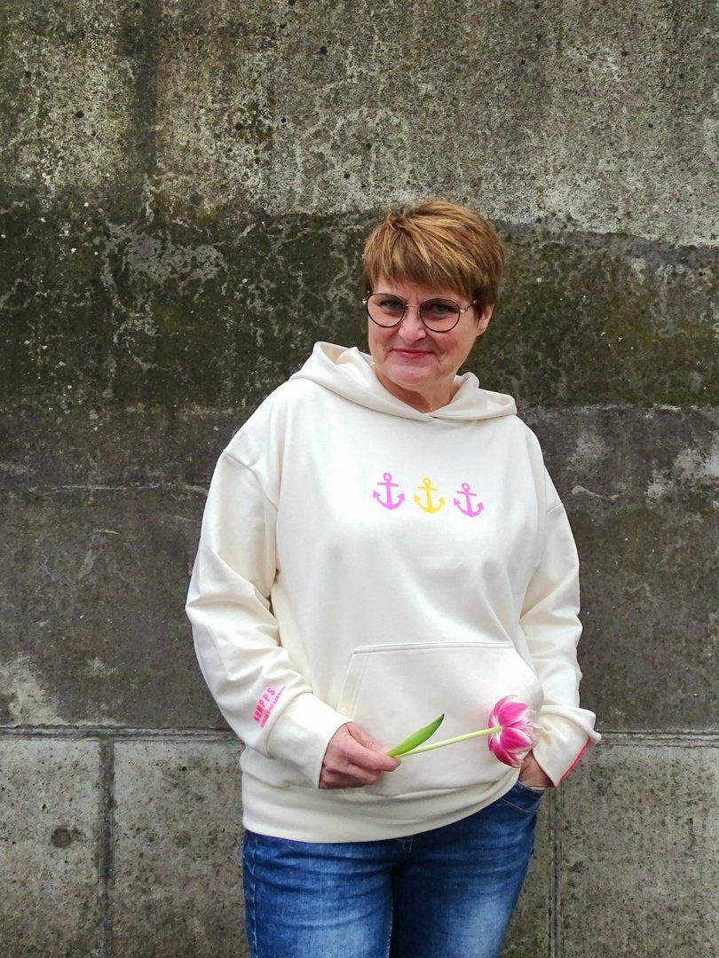 Ebook / Schnittmuster lillesol women No.86 Comfort Hoodie " mit Video-Nähanleitung*