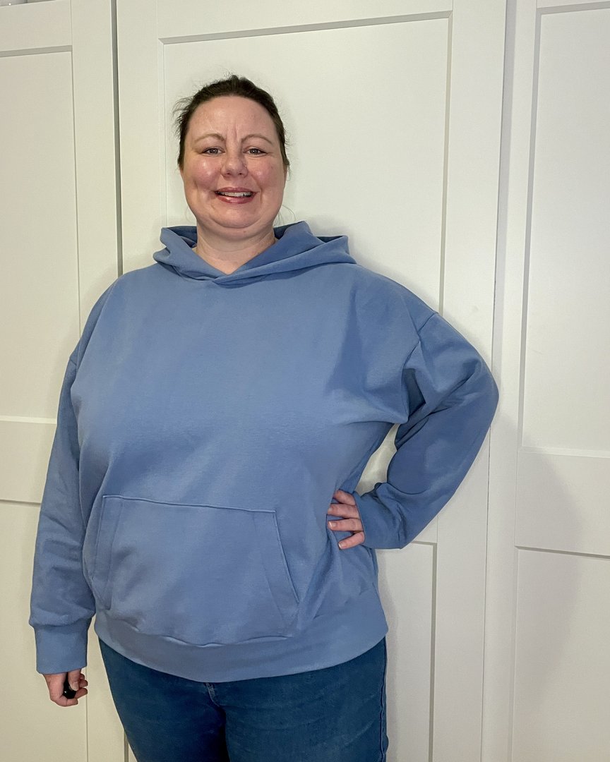 Designbeispiel: lillesol women No.86 Comfort Hoodie " mit Video-Nähanleitung