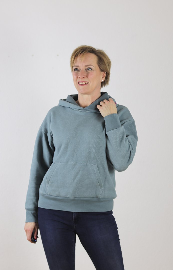 Designbeispiel: lillesol women No.86 Comfort Hoodie " mit Video-Nähanleitung