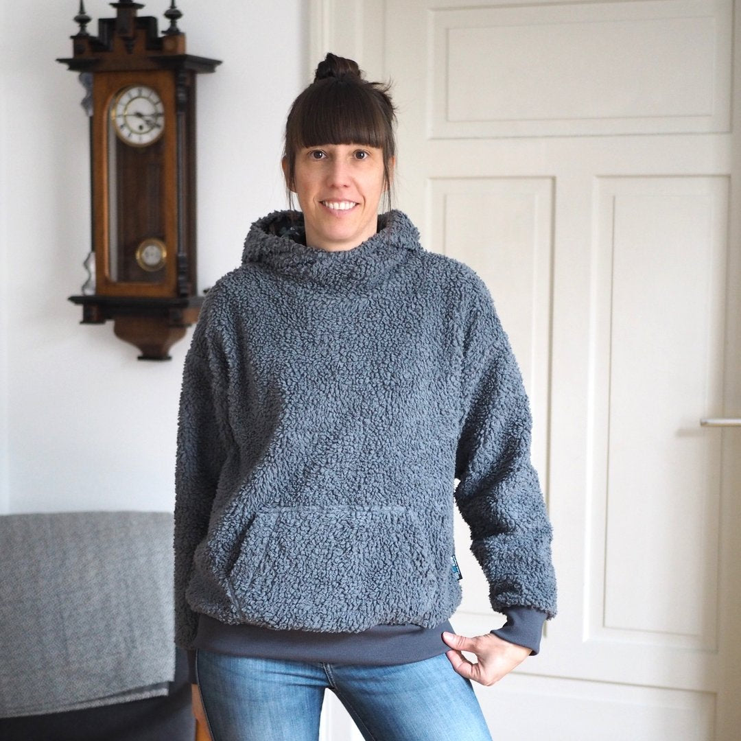 Designbeispiel: lillesol women No.86 Comfort Hoodie " mit Video-Nähanleitung