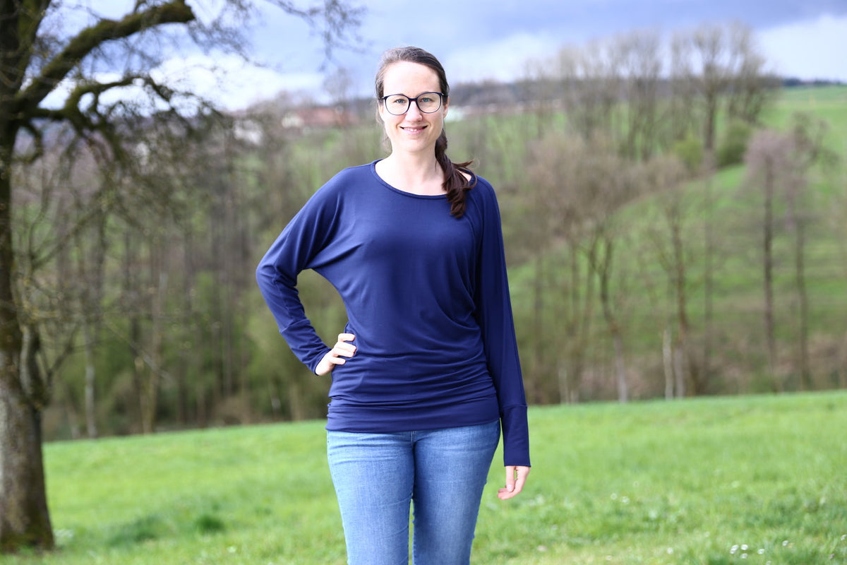 Designbeispiel: lillesol women No.87 Fledermausshirt "Murcia"